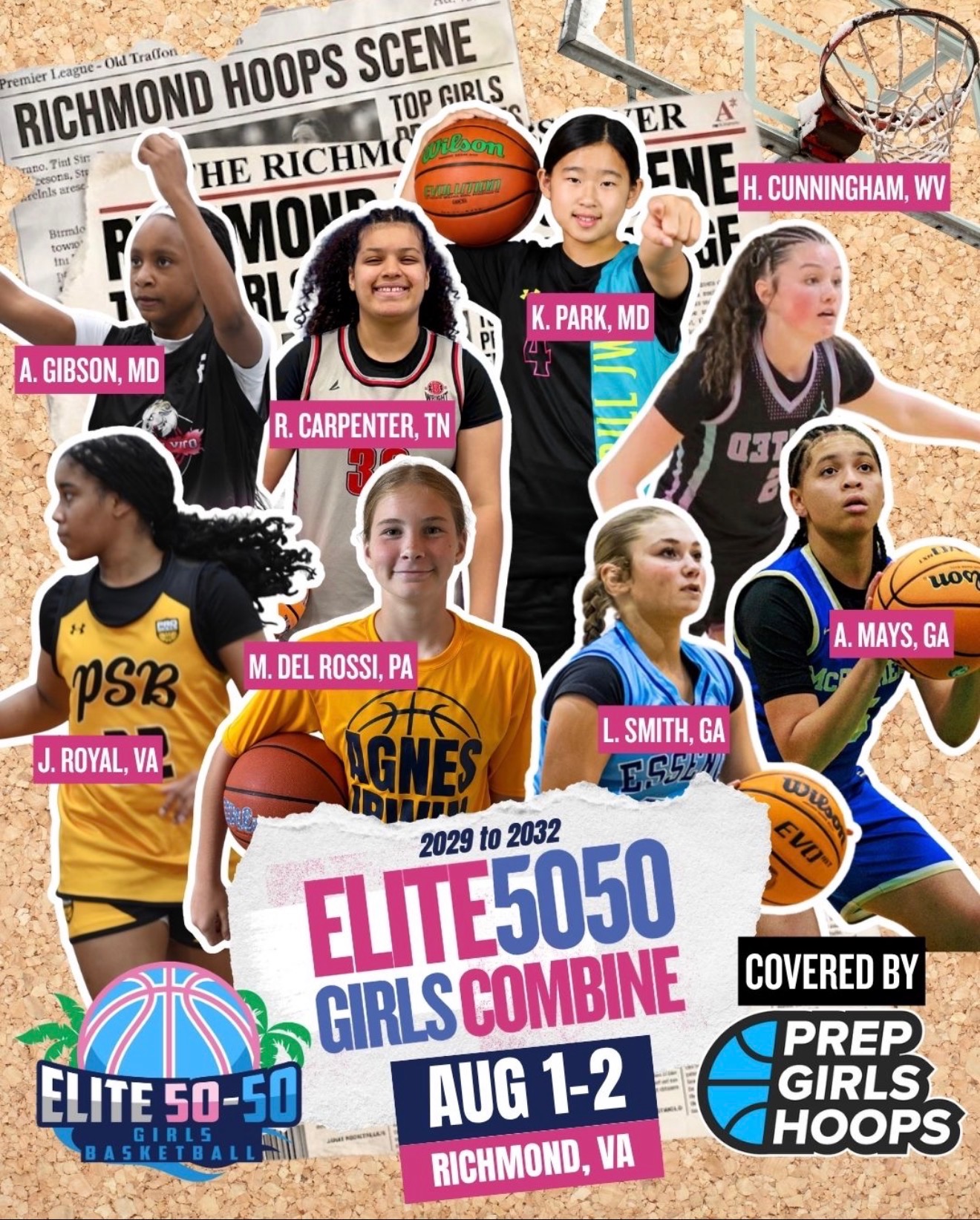 Elite 50/50 Girls Combine flyer